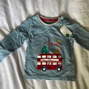 Baby Boden winter Christmas long sleeve tee. NWT